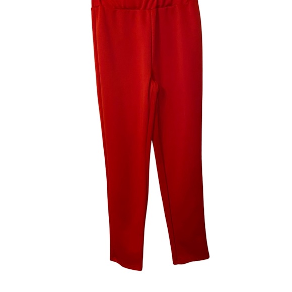 NWOT Red Two Piece Ruffle Pantsuit Women’s Size Large - Picture 8 of 16